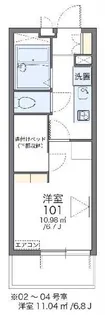 レオパレスリンデンバウム【3階】の間取り