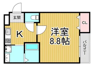 フジパレス西宮段上町【2階】の間取り