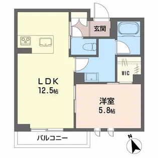 ネオブランコート【2階】の間取り