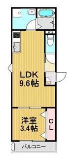 LE COCON 半田III【2階】の間取り