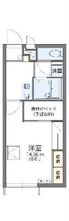 レオパレス朝日【2階】の間取り