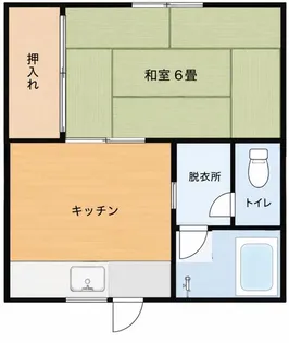 ショップ北谷1号棟【2階】の間取り