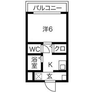レスポワール東【4階】の間取り