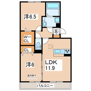 サンフェリーチェ【2階】の間取り