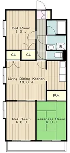 チュリス橋本【4階】の間取り