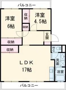パレ・コンセール【2階】の間取り