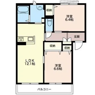 エクラシエ湘南【3階】の間取り