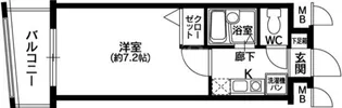 奈良屋グロリアス【8階】の間取り