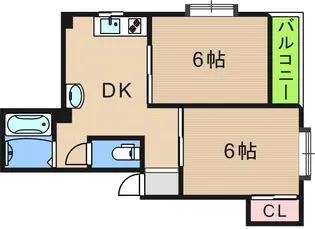エクセレント川辺【3階】の間取り