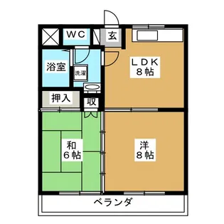 シルクハロー【2階】の間取り