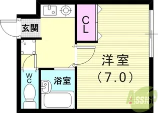 ノーブルハイム樽屋町【3階】の間取り