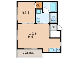 アグレアーブル明石【2階】の間取り