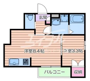 Fontana【3階】の間取り