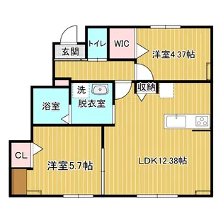 ルクシアフローラ【1階】の間取り