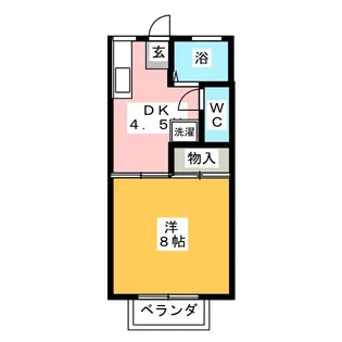 メゾン・リベルテ【1階】の間取り