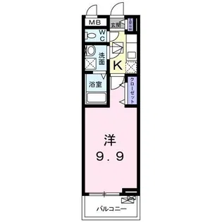 アルカディアS【1階】の間取り