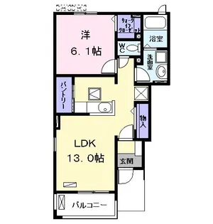 コンフォーティアA【1階】の間取り
