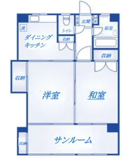 ツイン一橋一番【7階】の間取り