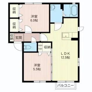 ヴィーガ【2階】の間取り