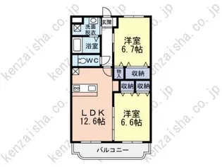 ロータスII【3階】の間取り