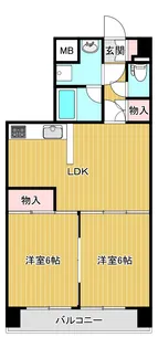 トーカンマンション東中通り【6階】の間取り