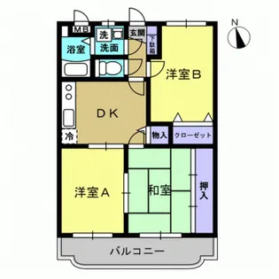 ユーミーサンライズ【3階】の間取り