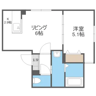 ALPHA発寒南【2階】の間取り