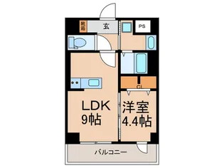 ホルツ博多駅前【6階】の間取り