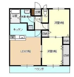アビタ荒川【2階】の間取り