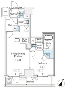 ベルファース神田神保町【13階】の間取り