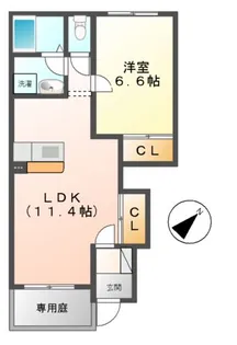 エルシャトーIII【1階】の間取り