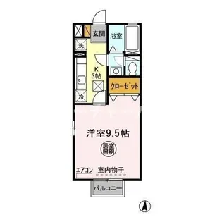 サンフィール B【1階】の間取り