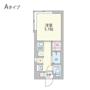 クーカイ・テラス早稲田【3階】の間取り