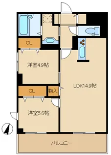 Grandmere Yokohama【3階】の間取り