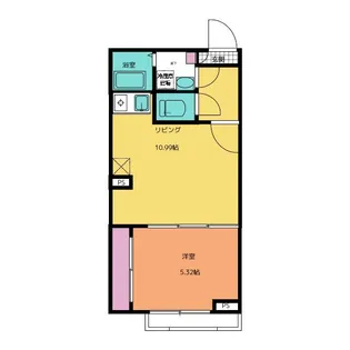 ラテンドール東千葉【3階】の間取り