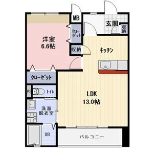 ウィンズ雅【1階】の間取り