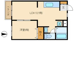 サンパレスII【2階】の間取り