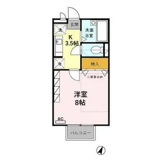 メルベーユ2001【2階】の間取り