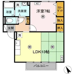 ウィルモア皆生S【2階】の間取り