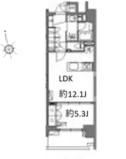 オーブレジデンス神南【8階】の間取り