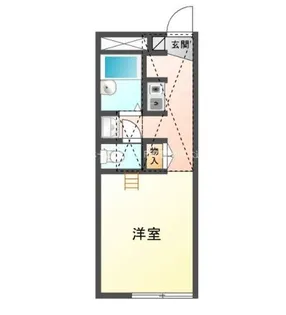 レオパレス牛久保【2階】の間取り