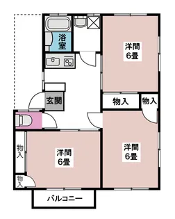 サンパレス山之神D【フリーWiFi付物件】【1階】の間取り