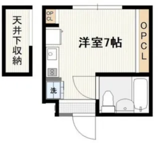 ワンピース【3階】の間取り