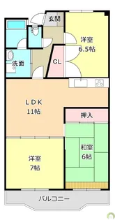 3LDKの間取り画像