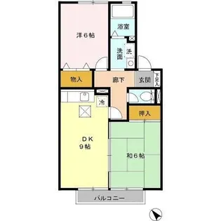 滋賀県大津市月輪3【アパート】の間取り