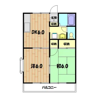 メイプルハイツ【1階】の間取り