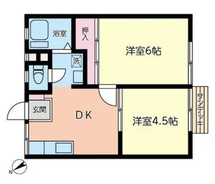ハイツ白幡【2階】の間取り