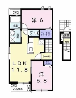 サングランス【2階】の間取り