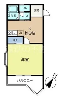 ハイツ上村III【1階】の間取り