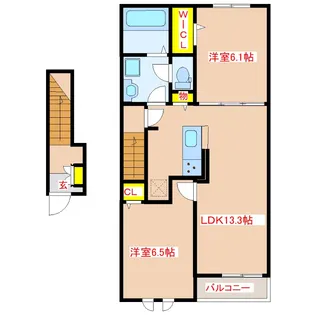 サントマリー・ド・ラメール VIII【2階】の間取り